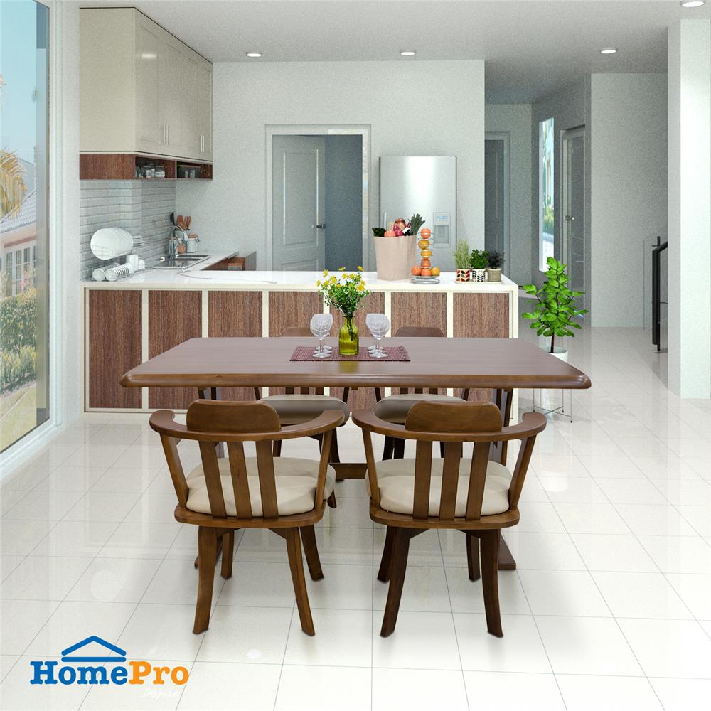 ชุดโต๊ะอาหาร 4 ที่นั่ง FURDINI MAYKALA สีน้ำตาลเข้ม