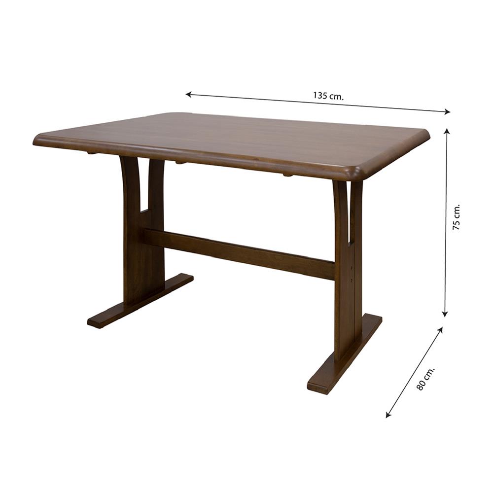 ชุดโต๊ะอาหาร 4 ที่นั่ง FURDINI MAYKALA สีน้ำตาลเข้ม