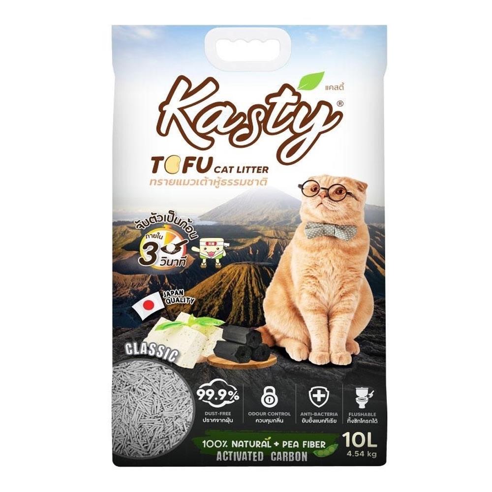 ทรายแมวเต้าหู้ KASTY TOFU CAT LITTER CLASSIC 10 ลิตร