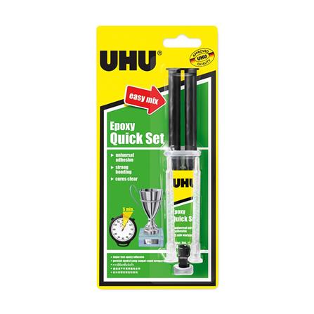 กาวอีพ็อกซี่ติดเหล็ก รุ่นฉีด UHU 14 มล. สีใส_0