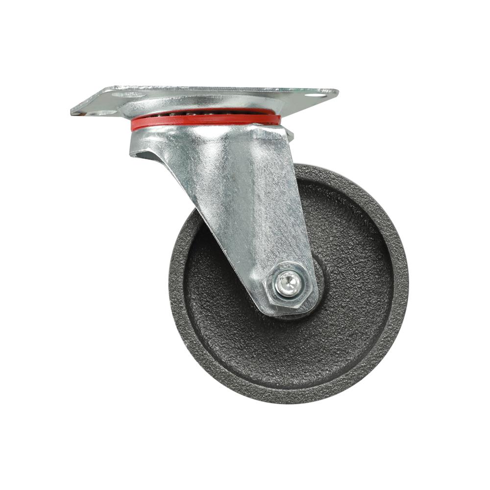 ลูกล้อเหล็ก DEXZON แป้นหมุน ไม่มีเบรก 3 นิ้ว สีเทา