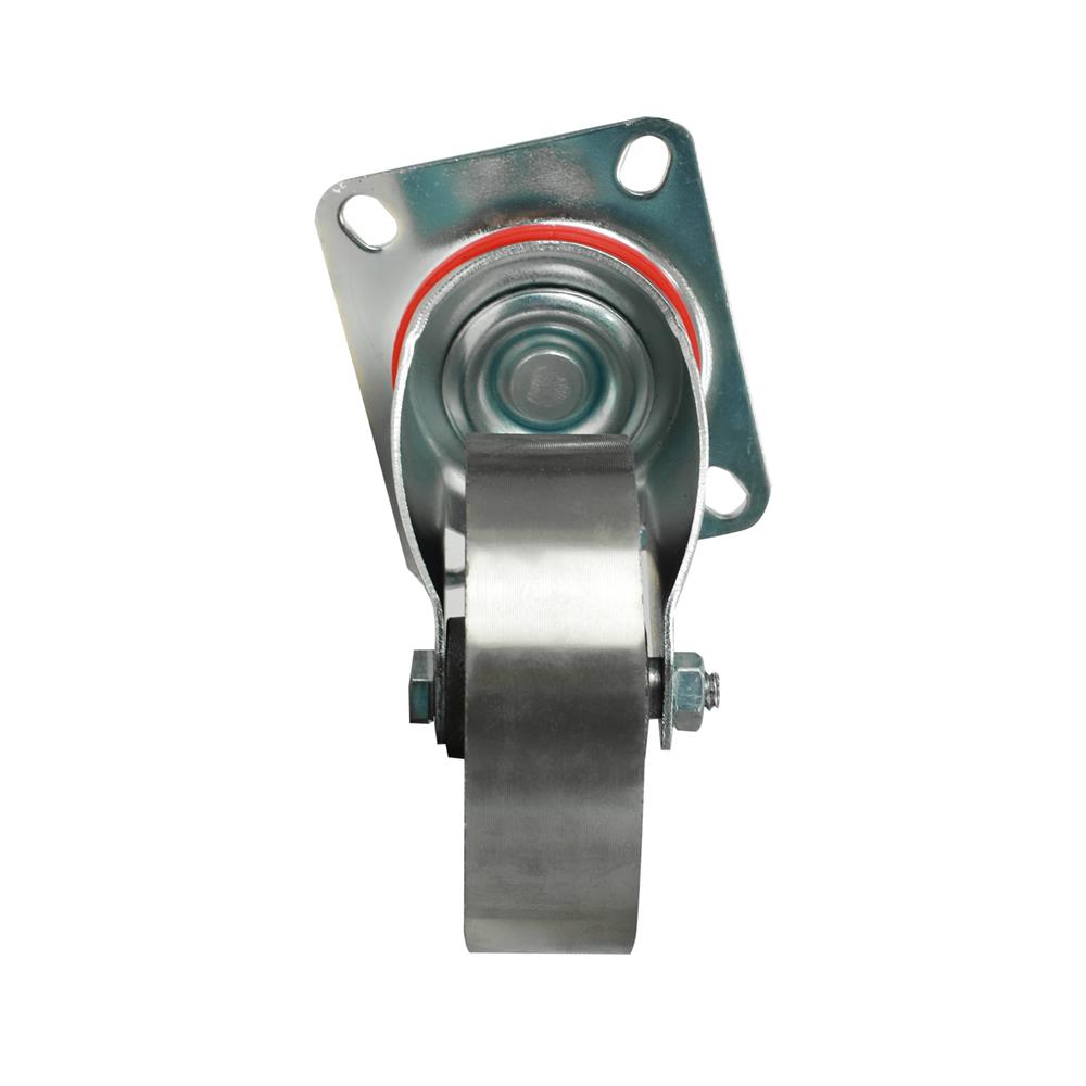 ลูกล้อเหล็ก DEXZON แป้นหมุน ไม่มีเบรก 3 นิ้ว สีเทา