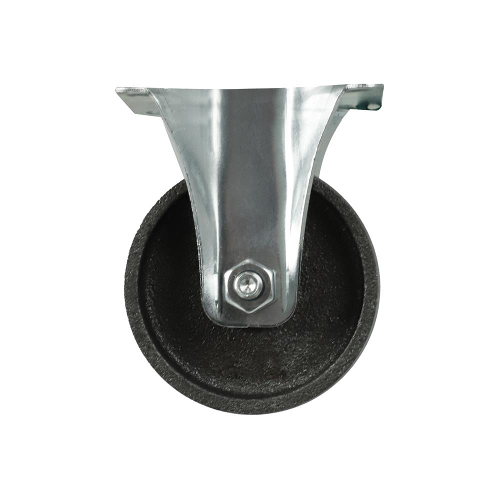 ลูกล้อเหล็ก DEXZON แป้นตาย ไม่มีเบรก 3 นิ้ว สีเทา