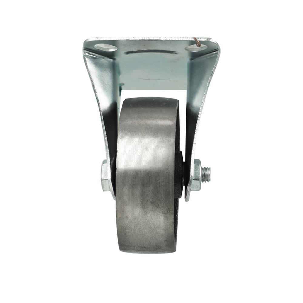 ลูกล้อเหล็ก DEXZON แป้นตาย ไม่มีเบรก 3 นิ้ว สีเทา