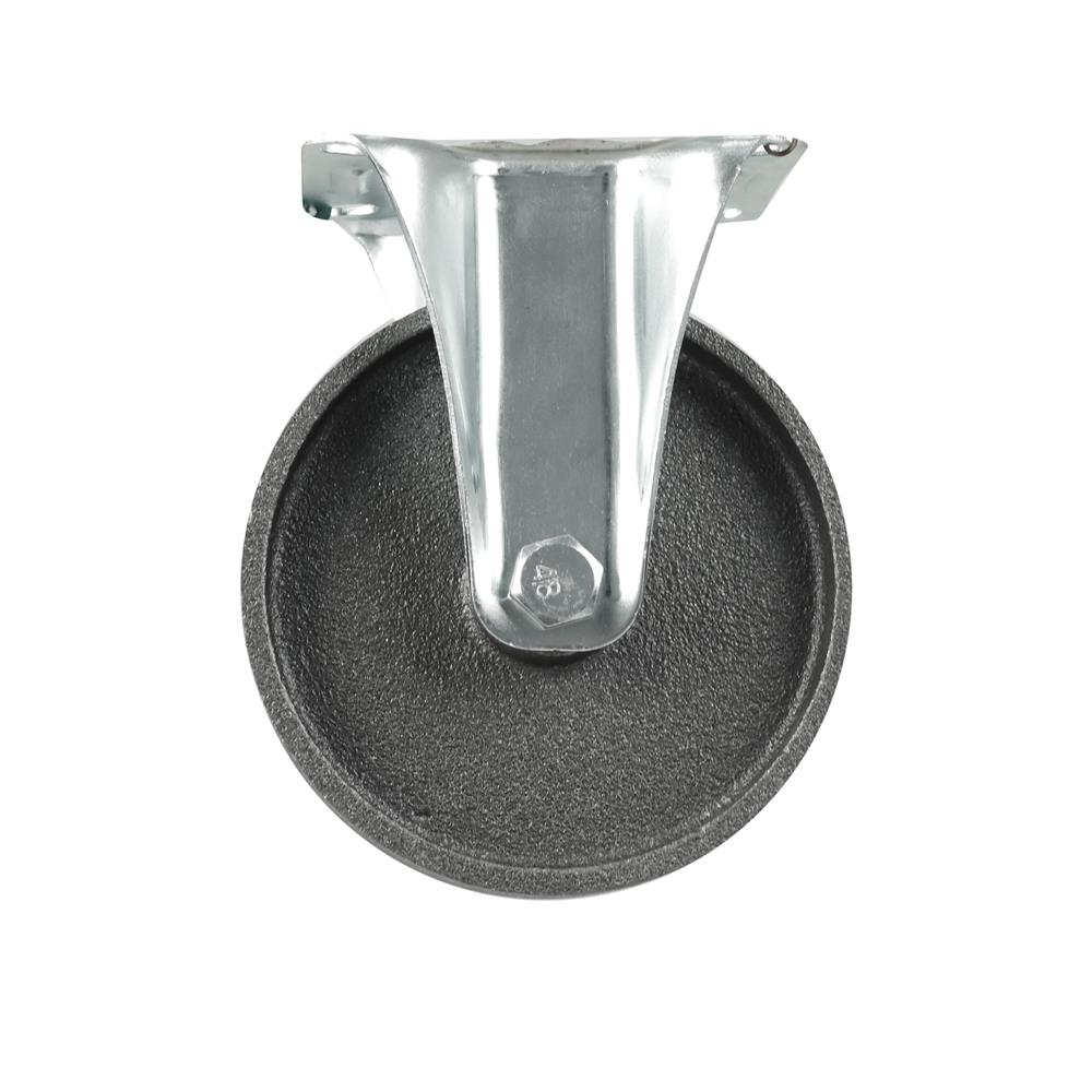 ลูกล้อเหล็ก DEXZON แป้นตาย ไม่มีเบรก 4 นิ้ว สีเทา