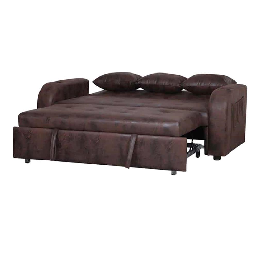 โซฟาเบด AS FURNITURE THANOS PU สีน้ำตาลเข้ม