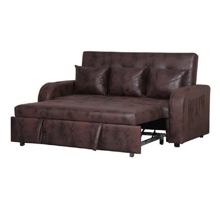 โซฟาเบด AS FURNITURE THANOS PU สีน้ำตาลเข้ม_1