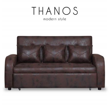 โซฟาเบด AS FURNITURE THANOS PU สีน้ำตาลเข้ม_5