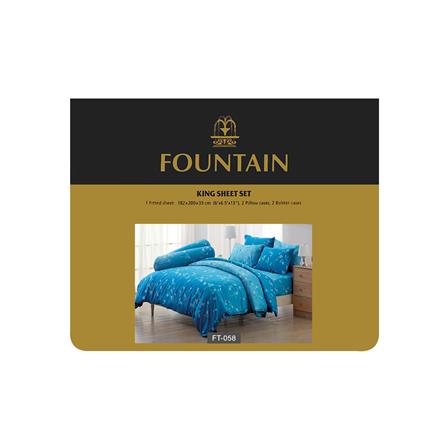 ชุดผ้าปูที่นอน 6 ฟุต 5 ชิ้น FOUNTAIN PRINTED 70106-FT058_3