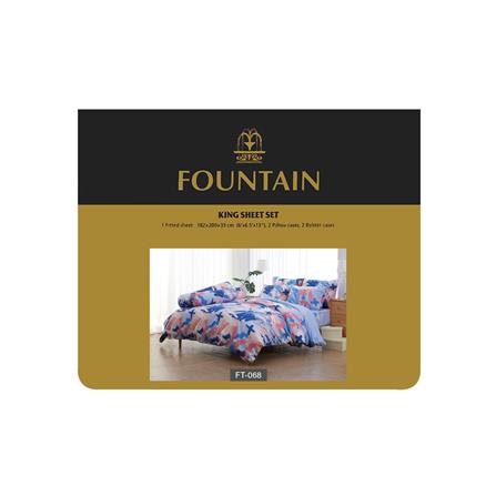 ชุดผ้าปูที่นอน 6 ฟุต 5 ชิ้น FOUNTAIN PRINTED 70106-FT068_3