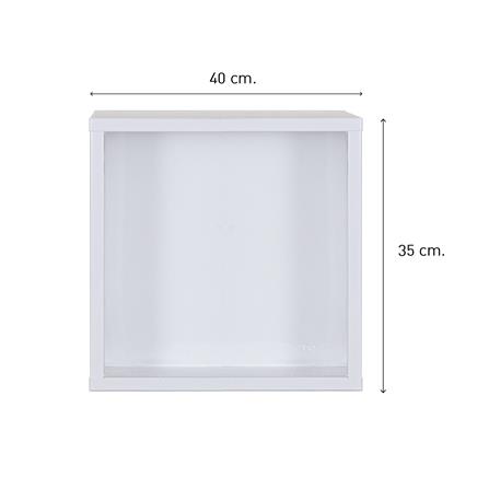 ตู้แขวนผนังเหล็ก KIOSK HO-40 WH สีขาว_2