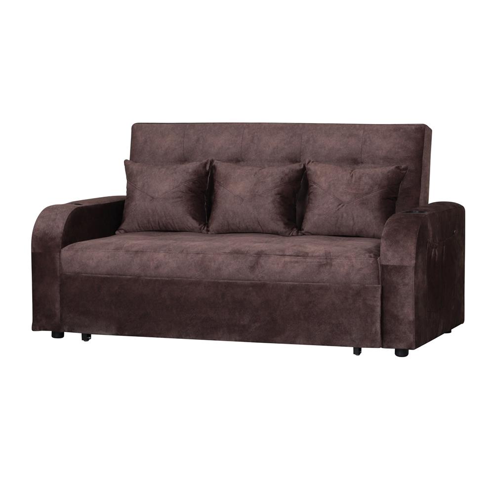 โซฟาเบด AS FURNITURE THANOS ผ้า สีน้ำตาล