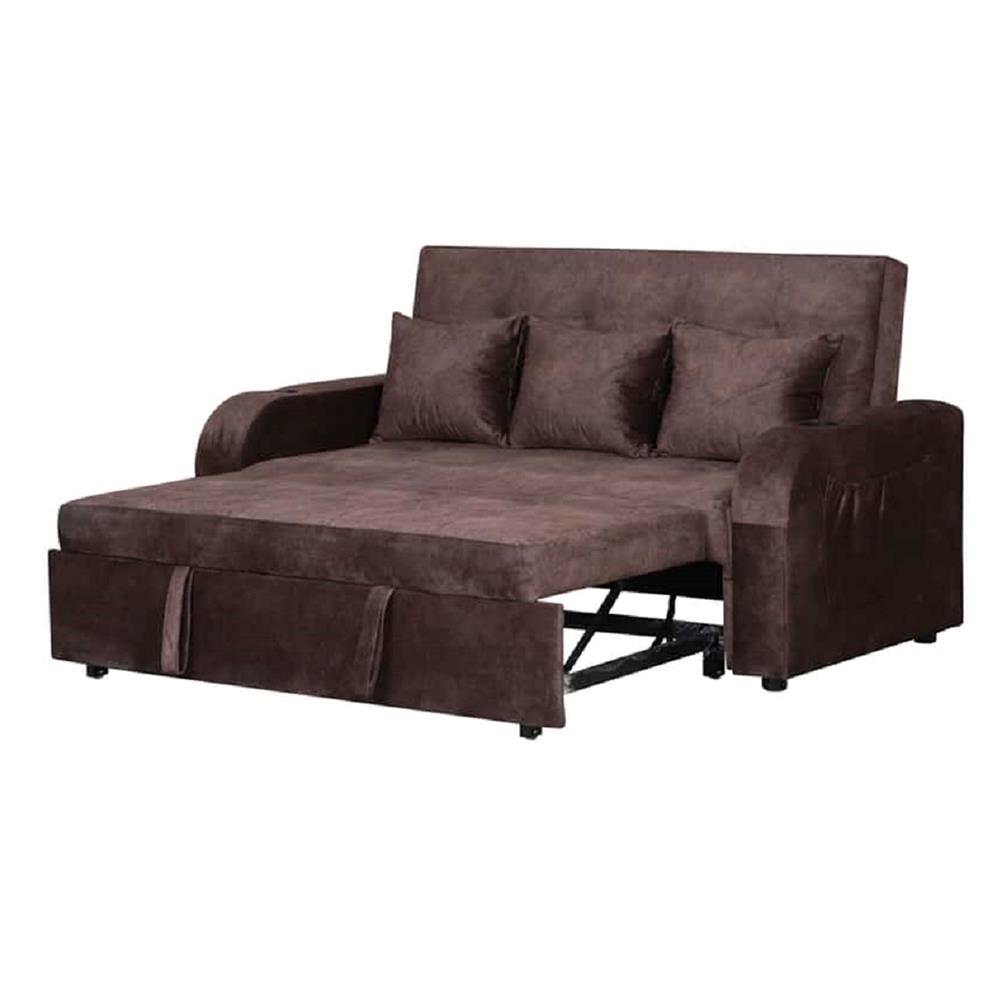 โซฟาเบด AS FURNITURE THANOS ผ้า สีน้ำตาล