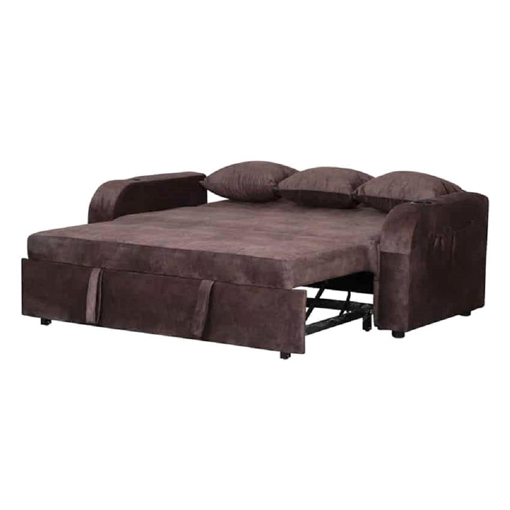 โซฟาเบด AS FURNITURE THANOS ผ้า สีน้ำตาล