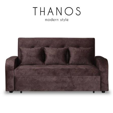โซฟาเบด AS FURNITURE THANOS ผ้า สีน้ำตาล_5