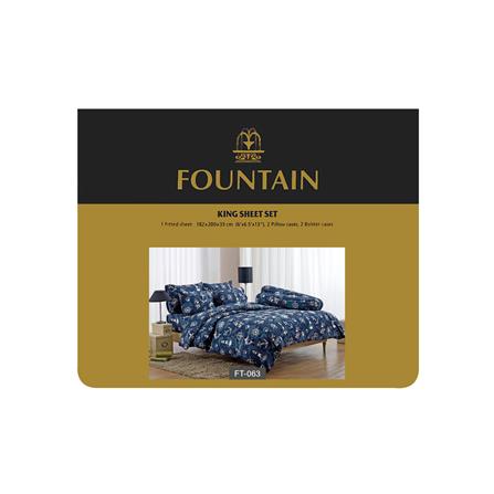 ชุดผ้าปูที่นอน 6 ฟุต 5 ชิ้น FOUNTAIN PRINTED 70106-FT063_3
