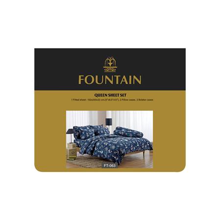 ชุดผ้าปูที่นอน 5 ฟุต 5 ชิ้น FOUNTAIN PRINTED 70107-FT063_3