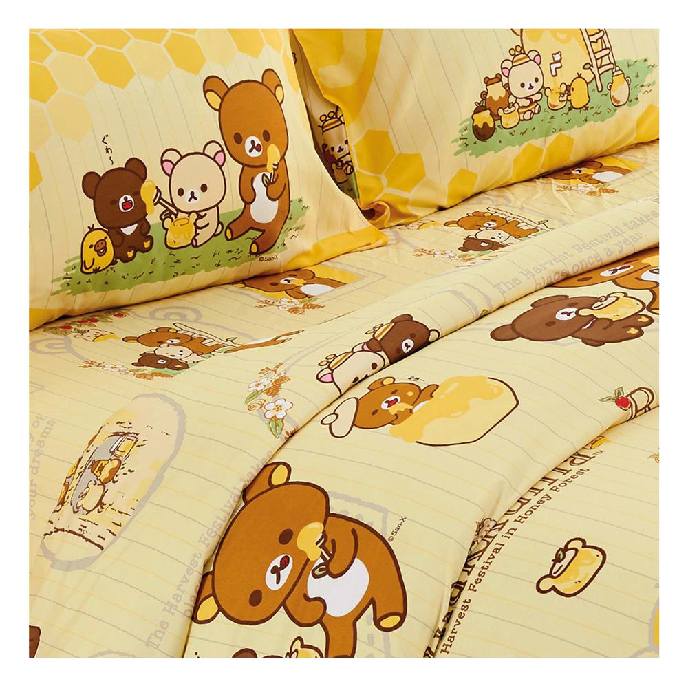 ชุดผ้าปูที่นอน 6 ฟุต 5 ชิ้น FOUNTAIN RILAKKUMA 70106-FTC122