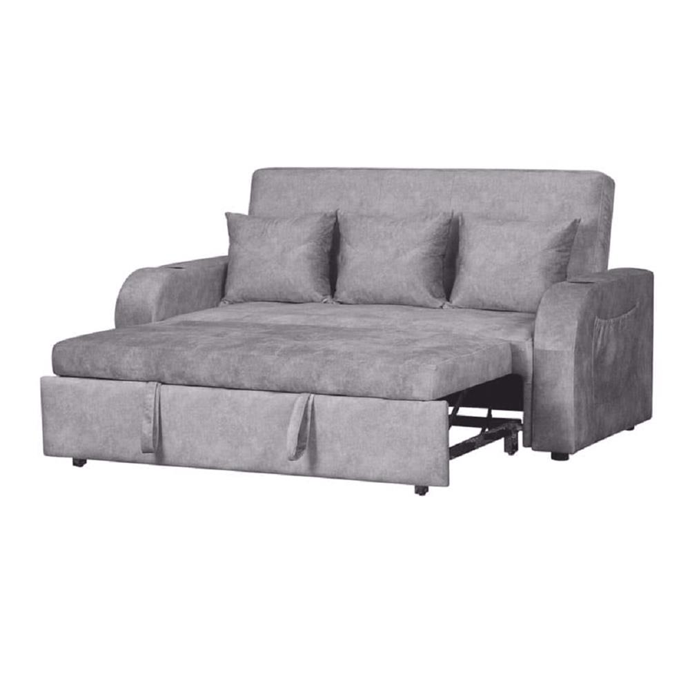 โซฟาเบด AS FURNITURE THANOS ผ้า สีเทา