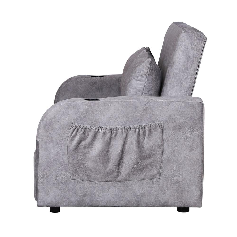 โซฟาเบด AS FURNITURE THANOS ผ้า สีเทา