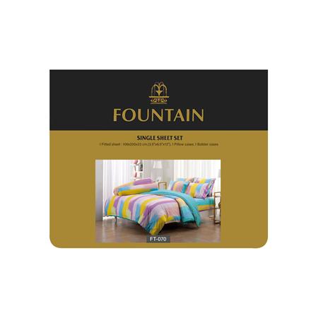 ชุดผ้าปูที่นอน 3.5 ฟุต 3 ชิ้น FOUNTAIN PRINTED 70105-FT070_3