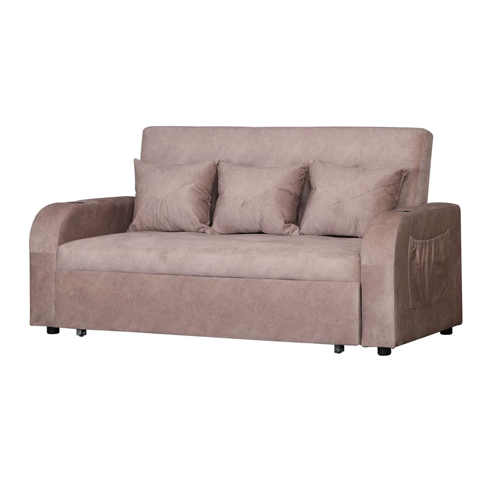 โซฟาเบด AS FURNITURE THANOS ผ้า สีครีม