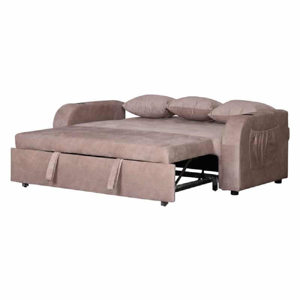 โซฟาเบด AS FURNITURE THANOS ผ้า สีครีม