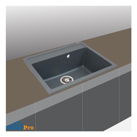 ซิงค์ฝัง 1 หลุม TECNOPLUS GIN 584621 สีเทา_2