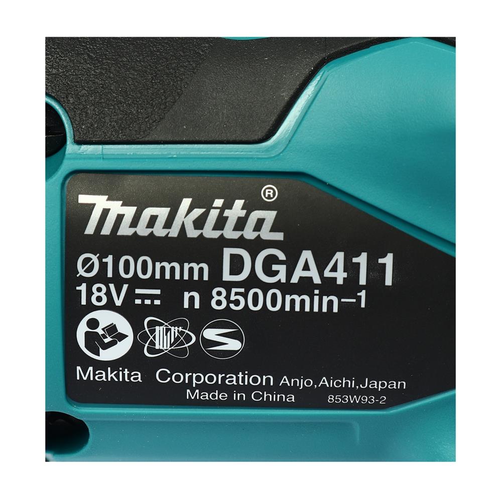 เครื่องเจียรไร้สาย (เฉพาะตัวเครื่อง) MAKITA M011-DGA402Z 4 นิ้ว 18 โวลต์