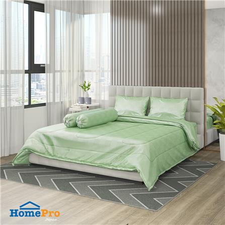 ชุดผ้าปูที่นอน 5 ฟุต 6 ชิ้น HOME LIVING STYLE TANGLE สีเขียว