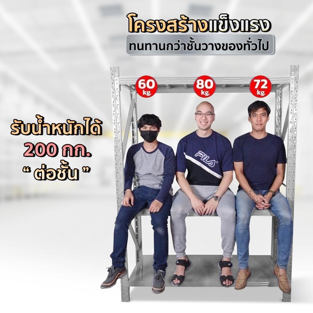 ชั้นวางของโล่ง 4 ชั้น EAZY TOOLS M200G สีเทา