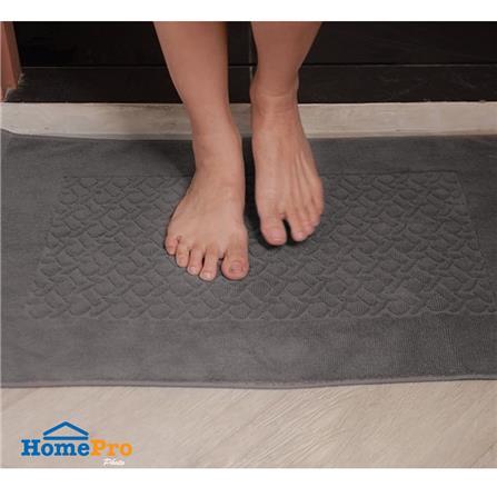 พรมขนหนู HOME LIVING STYLE BASKET 17X28 นิ้ว สีเทา_6