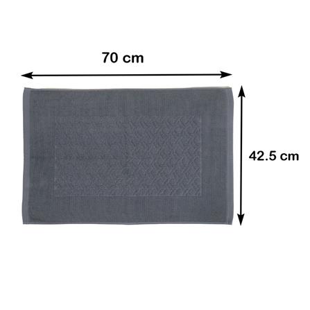 พรมขนหนู HOME LIVING STYLE BASKET 17X28 นิ้ว สีเทา_8