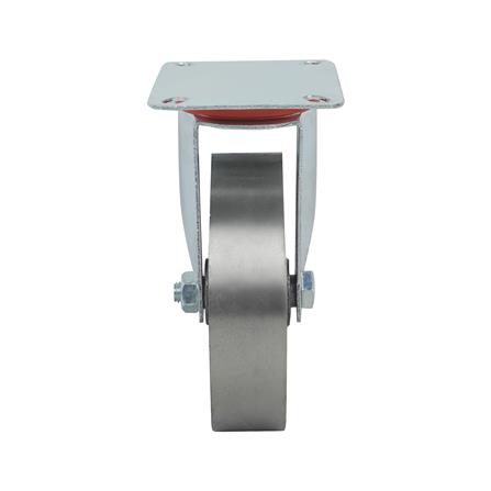 ลูกล้อเหล็ก DEXZON แป้นหมุน ไม่มีเบรก 5 นิ้ว สีเทา_2