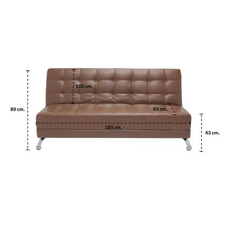 โซฟาเบด KONCEPT RICHMON สีน้ำตาลอ่อน_3