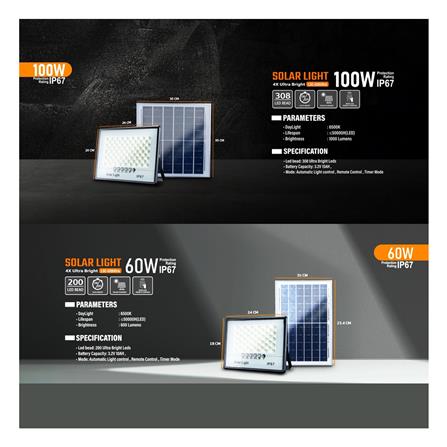 สปอตไลท์ SOLAR LUMIRA LSC028 ULTRA 100 วัตต์ DAYLIGHT_3