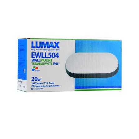 ไฟผนังภายนอก LED LUMAX 65-A0446 20 วัตต์ DAYLIGHT/COOL WHITE/WARM WHITE สีดำ_3