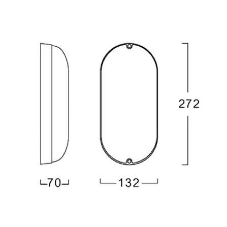 ไฟผนังภายนอก LED LUMAX 65-A0446 20 วัตต์ DAYLIGHT/COOL WHITE/WARM WHITE สีดำ_6
