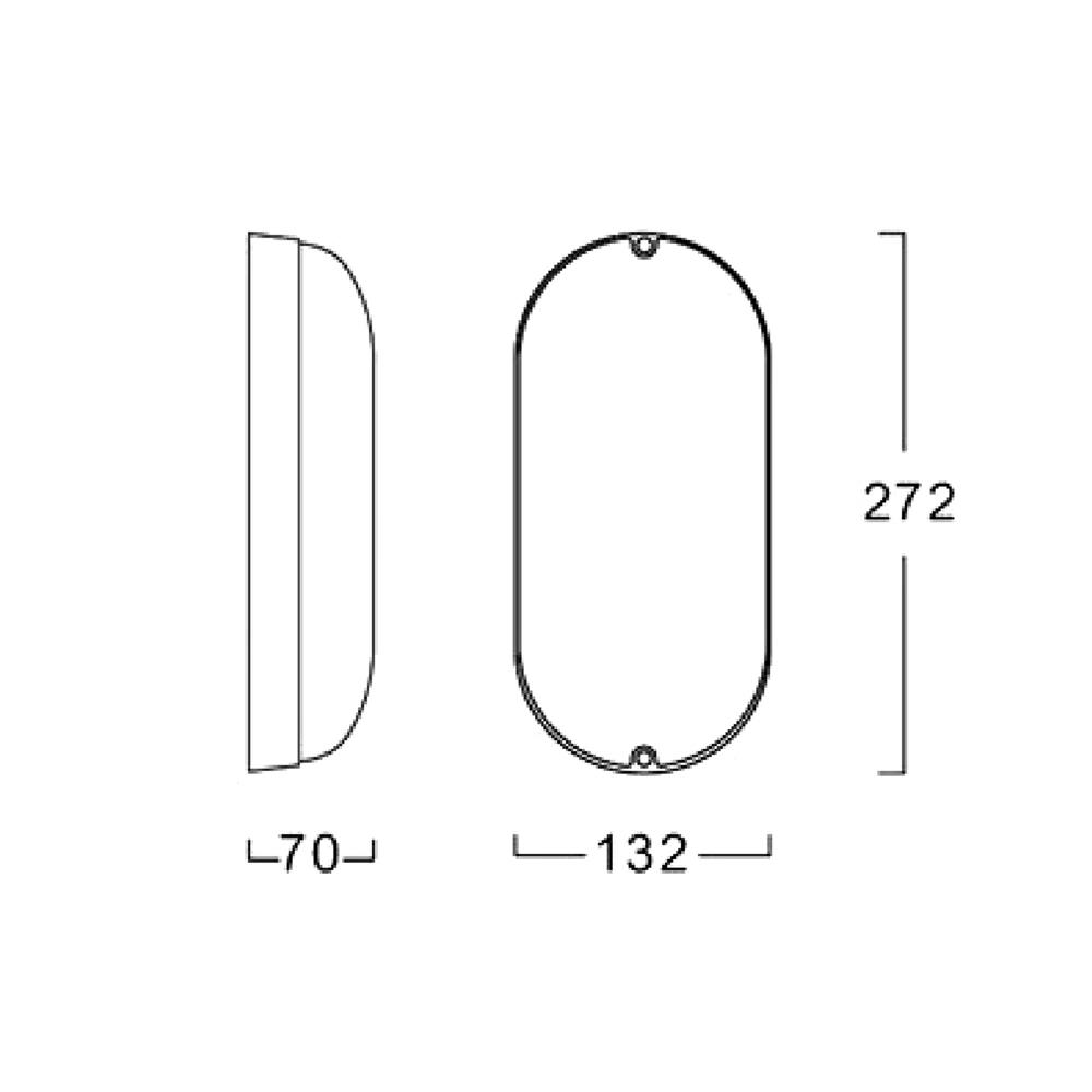ไฟผนังภายนอก LED LUMAX 65-A0447 20 วัตต์ DAYLIGHT/COOL WHITE/WARM WHITE สีขาว