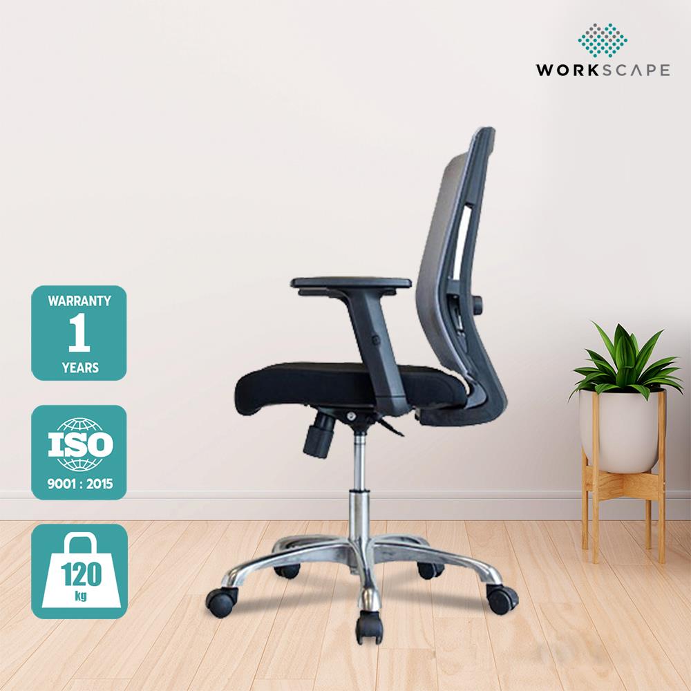 D.I.Y. เก้าอี้สำนักงาน WORKSCAPE HANNAH ZR-1021 สีดำ