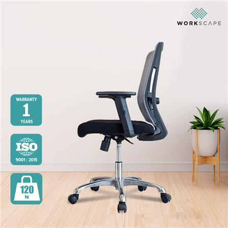 D.I.Y. เก้าอี้สำนักงาน WORKSCAPE HANNAH ZR-1021 สีดำ_5