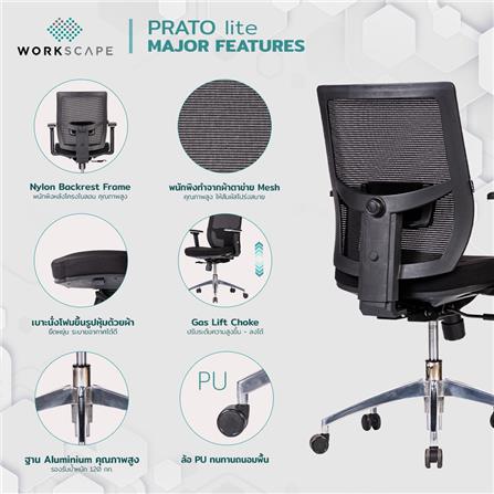 D.I.Y. เก้าอี้สุขภาพ WORKSCAPE PRATO Lite EM-209D สีดำ_8