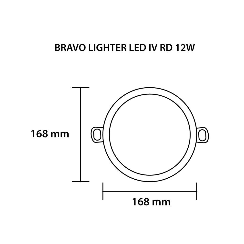 ดาวน์ไลท์ LED SYLVANIA BRAVO LIGHTER 6 นิ้ว 12 วัตต์ DAYLIGHT สีขาว