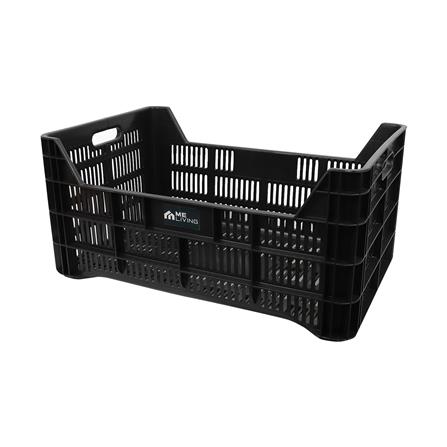 ลังพลาสติก ME LIVING 60.5X40X24.5 ซม. สีดำ_0