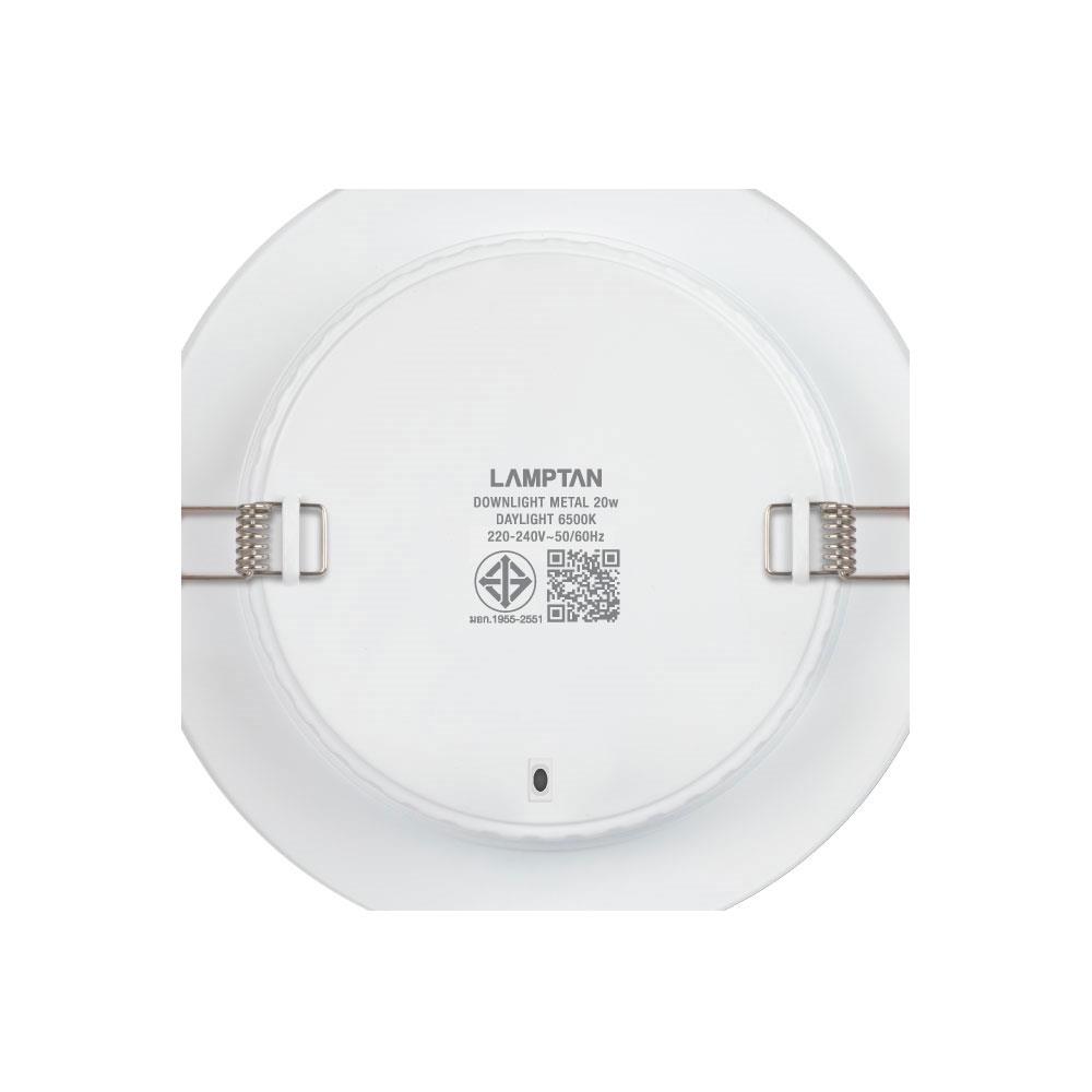 ดาวน์ไลท์ LED LAMPTAN METAL 7.28 นิ้ว 20 วัตต์ DAYLIGHT สีขาว