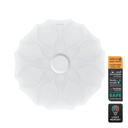 ไฟเพดาน LED LAMPTAN BOTAN 19 นิ้ว 50 วัตต์ DAYLIGHT/COOL WHITE/WARM WHITE สีขาว_0