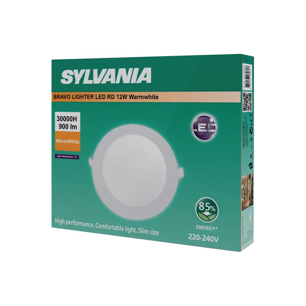 ดาวน์ไลท์ LED SYLVANIA BRAVO LIGHTER 6 นิ้ว 12 วัตต์ WARM WHITE สีขาว