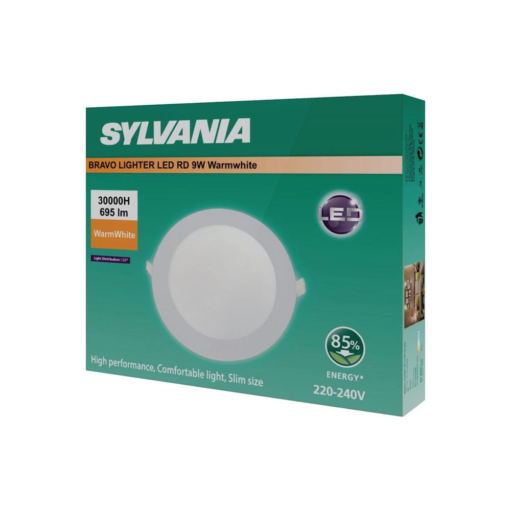 ดาวน์ไลท์ LED SYLVANIA BRAVO LIGHTER 5 นิ้ว 9 วัตต์ WARM WHITE สีขาว