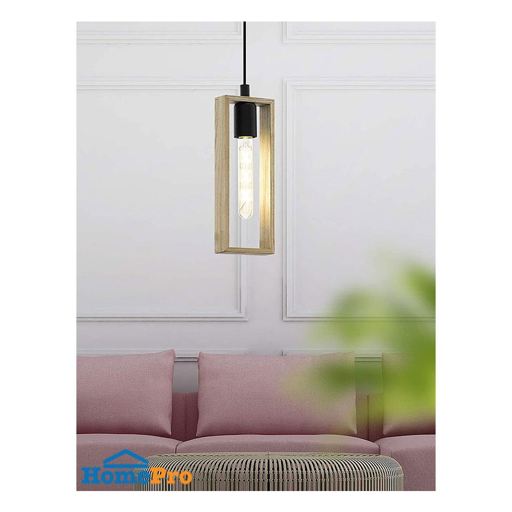 ไฟช่อ EGLO LITTLETON 49473 สีดำ/ลายไม้ 1 หัว