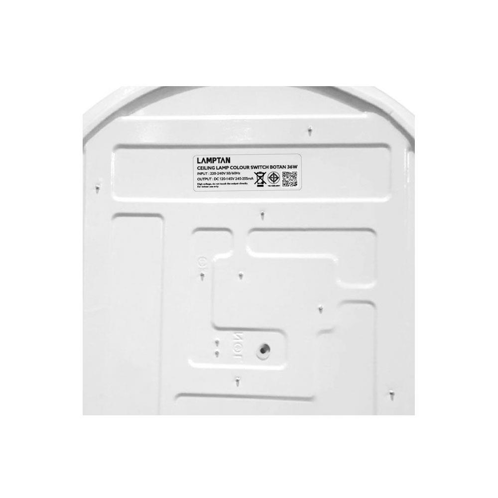 ไฟเพดาน LED LAMPTAN BOTAN 15 นิ้ว 36 วัตต์ DAYLIGHT/COOL WHITE/WARM WHITE สีขาว